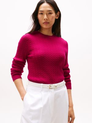 Cable Knit Sweater, Italian Wine