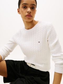 Cable Knit Sweater — Ecru 2