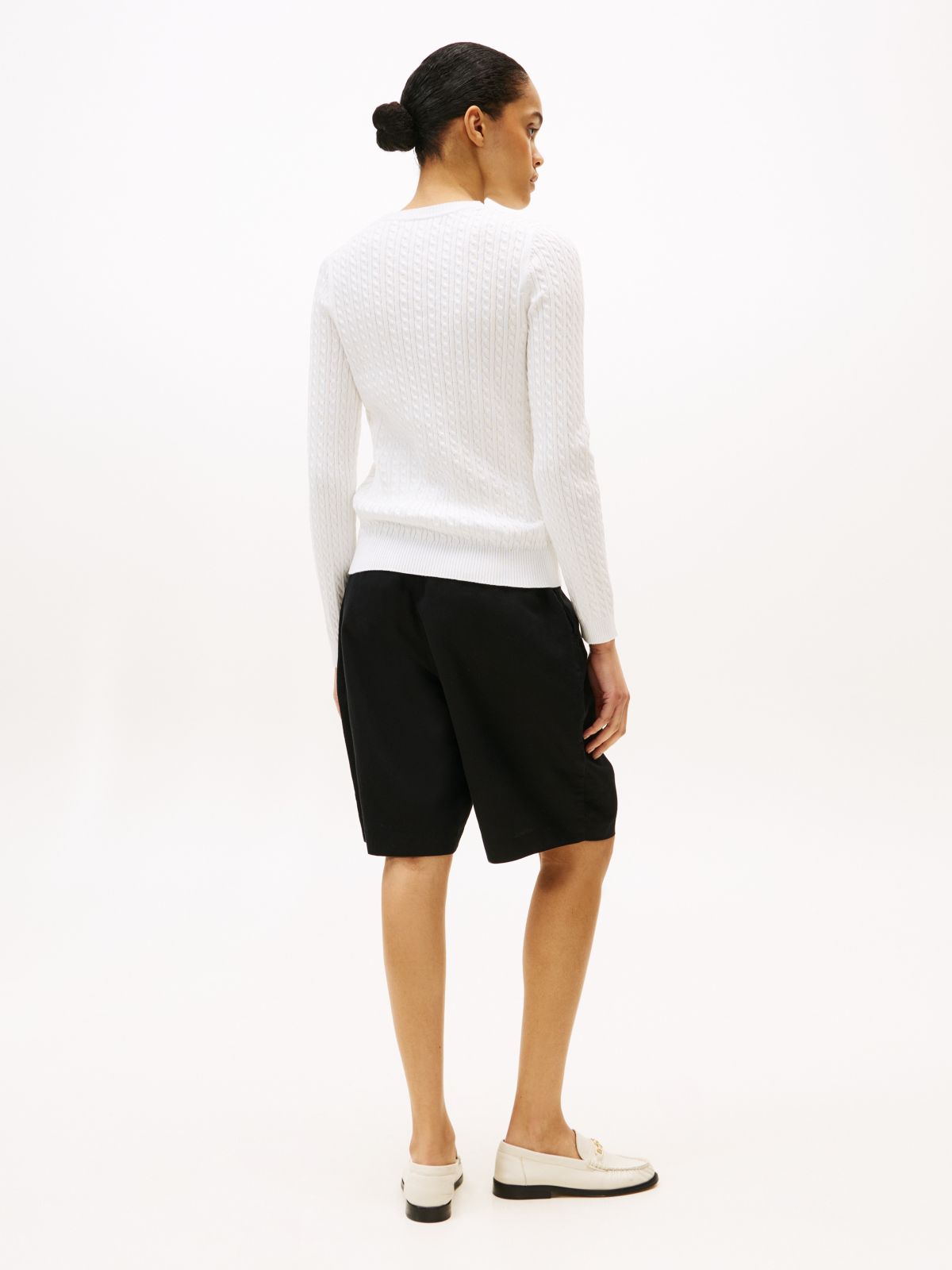 Cable Knit Sweater — Ecru