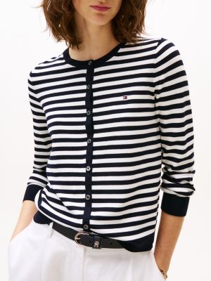 トップス CLANE Stripe Cable Half Sleeve Cardigan CLANE☆STRIPE CABLE HALF SLEEVE CARDIGAN