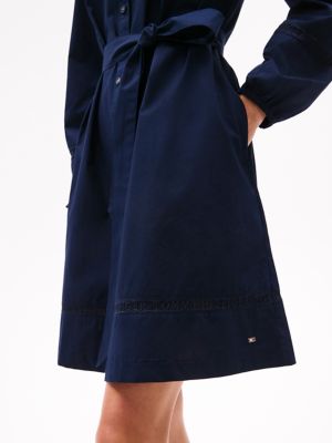 Lace Logo Trim Shirtdress | Tommy Hilfiger Canada