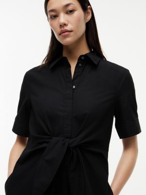 Tommy Hilfiger Linen Blend Tie-Front Shirtdress — фото 2