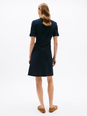 Linen Blend Tie-Front Shirtdress | Tommy Hilfiger