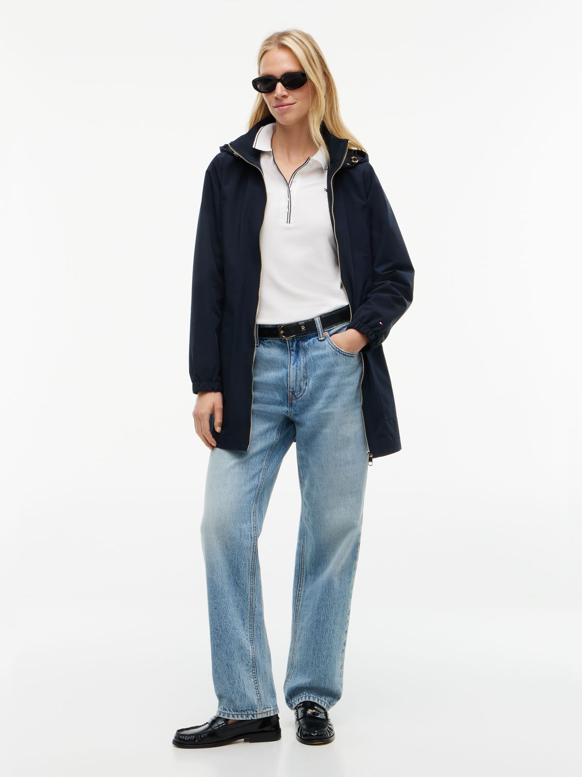 Hooded Storm Jacket — Navy Blue