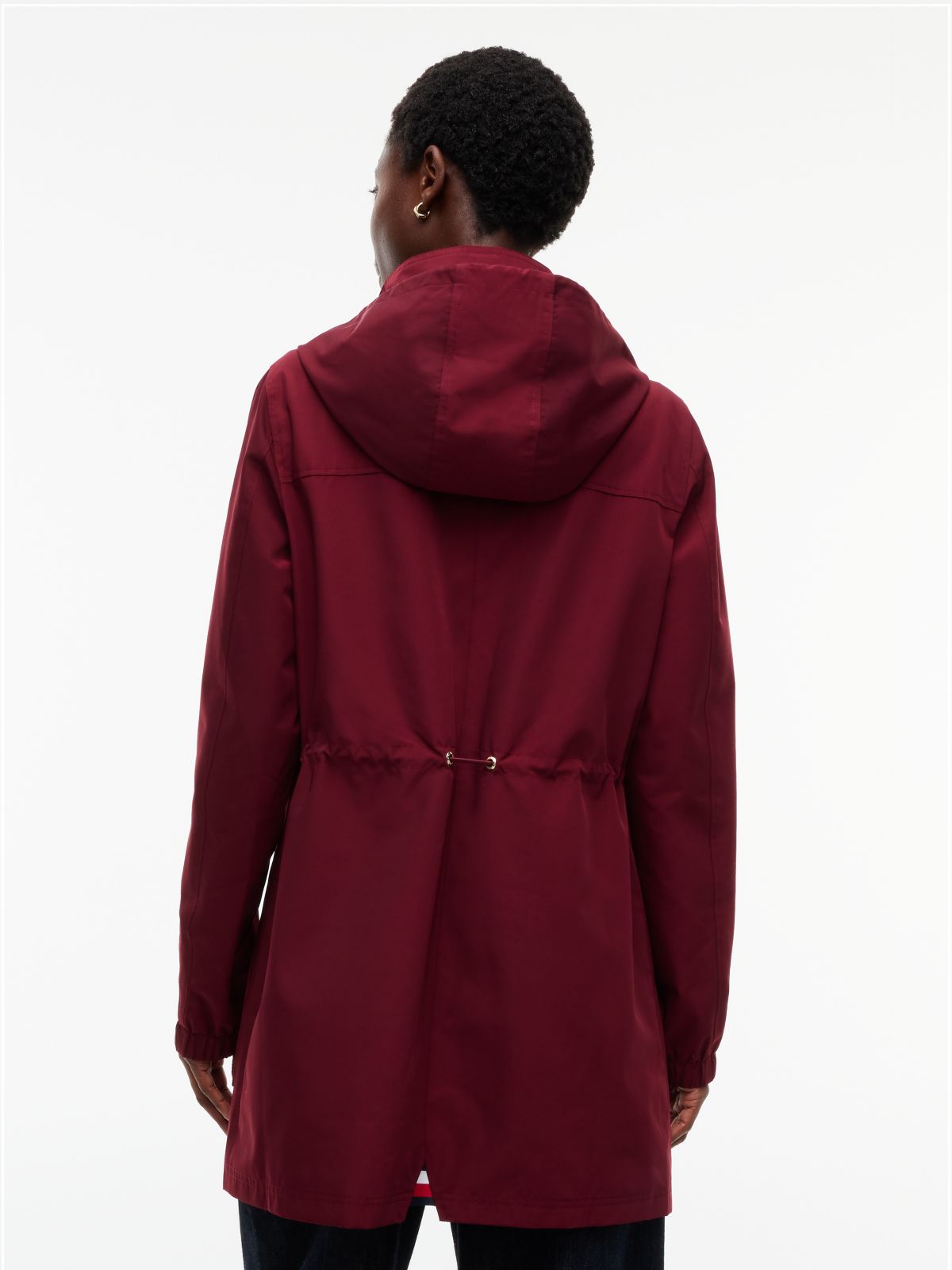 Hooded Storm Jacket — Burgundy