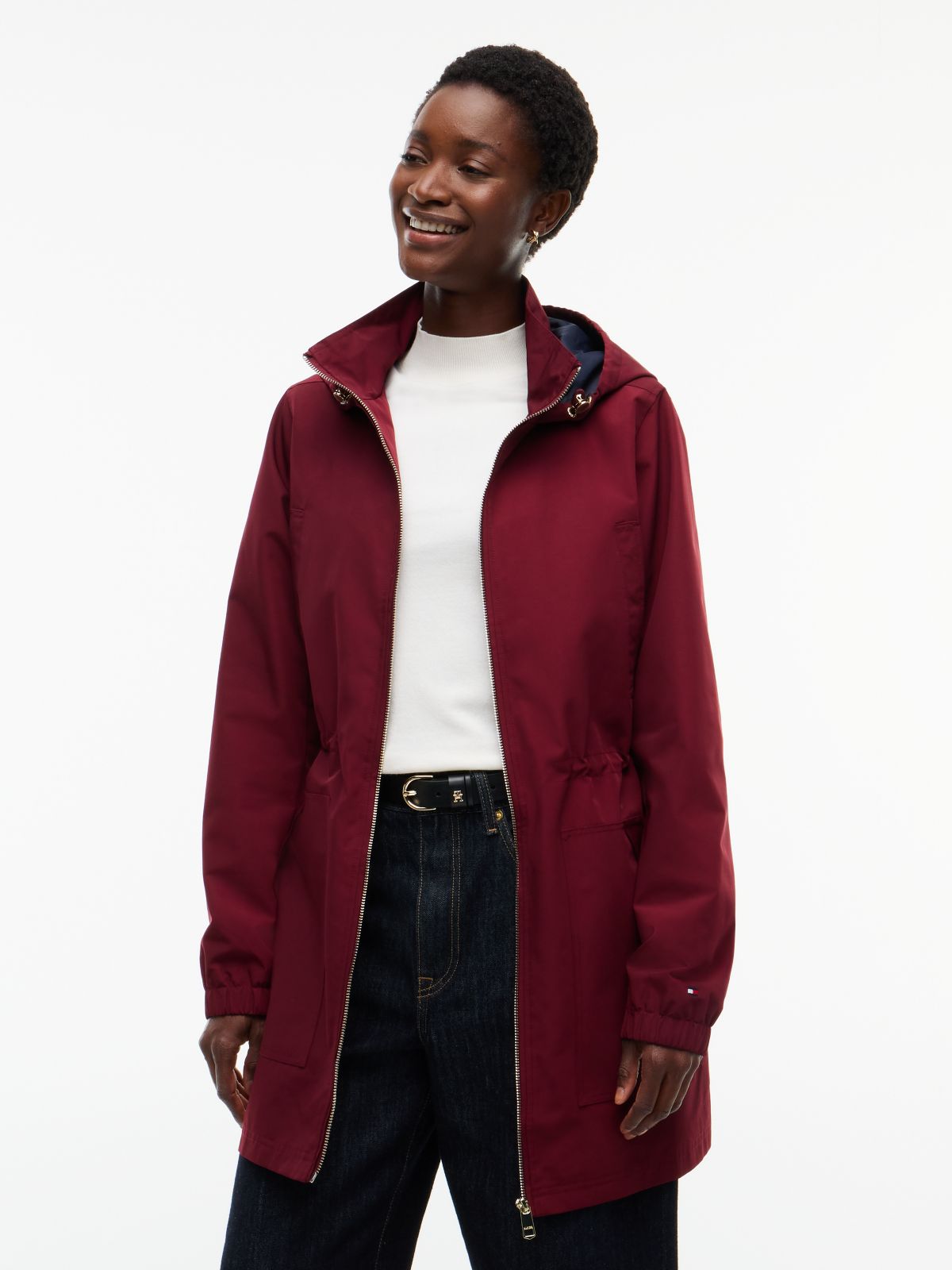 Hooded Storm Jacket — Burgundy