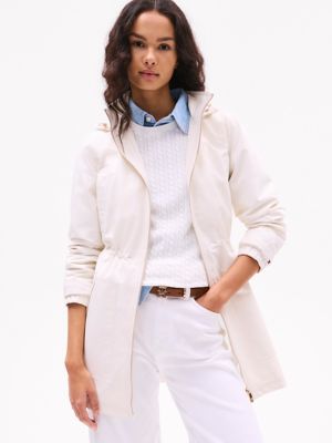 Lightweight Hooded Jacket, Ivory