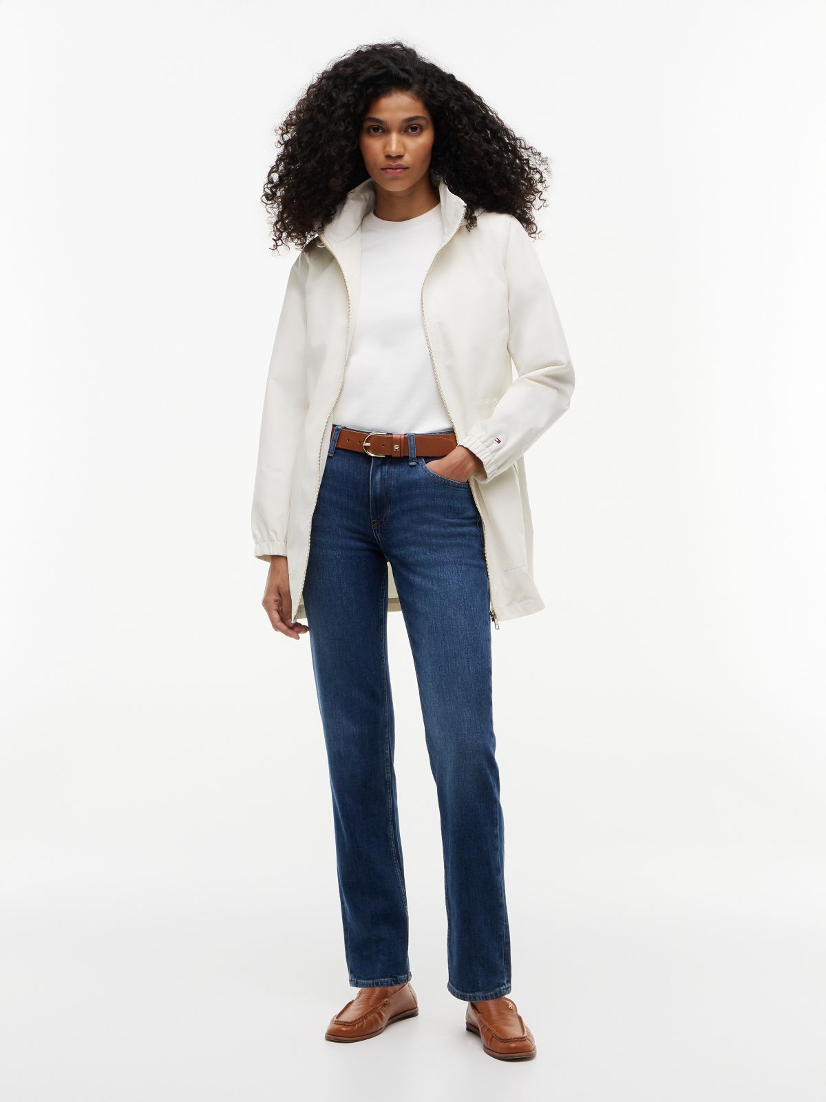 Hooded Storm Jacket — Ivory