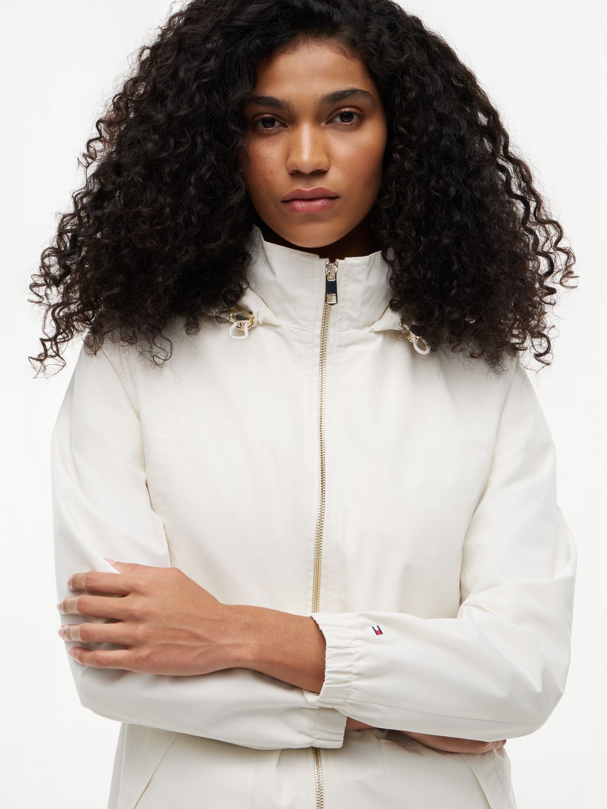 Hooded Storm Jacket — Ivory