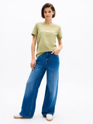 Hilfiger Nautical Rope Logo T-Shirt, Faded Olive