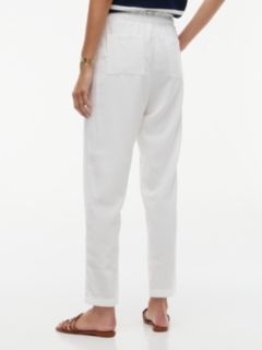 Sueded Twill Lightweight Jogger Pant — Ecru 4