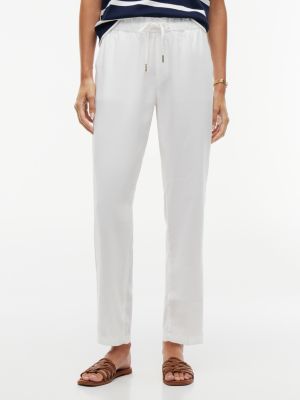 Sueded Twill Lightweight Jogger Pant, Ecru