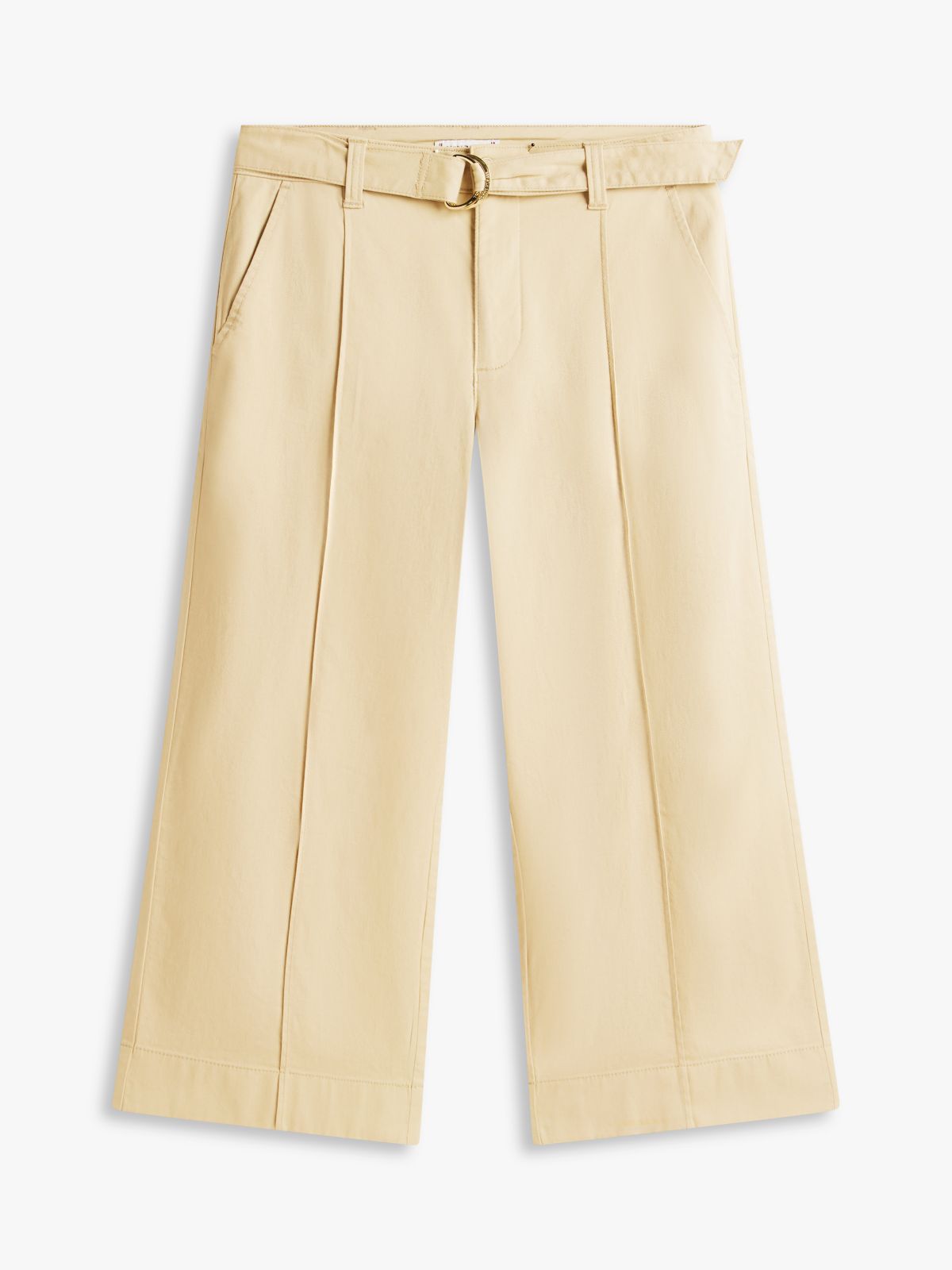Belted Wide-Leg Chino — Sandalwood