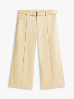 Belted Wide-Leg Chino — Sandalwood 5