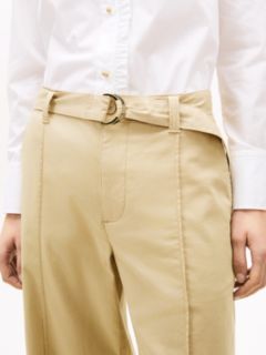 Belted Wide-Leg Chino — Sandalwood 3