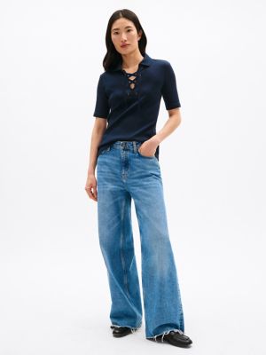 Lace-Up T-Shirt | Tommy Hilfiger
