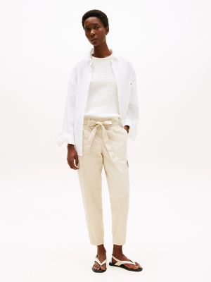 Belted Cargo Jogger, Classic Beige