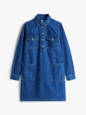 Long-Sleeve Denim Pullover Shirtdress | Tommy Hilfiger USA