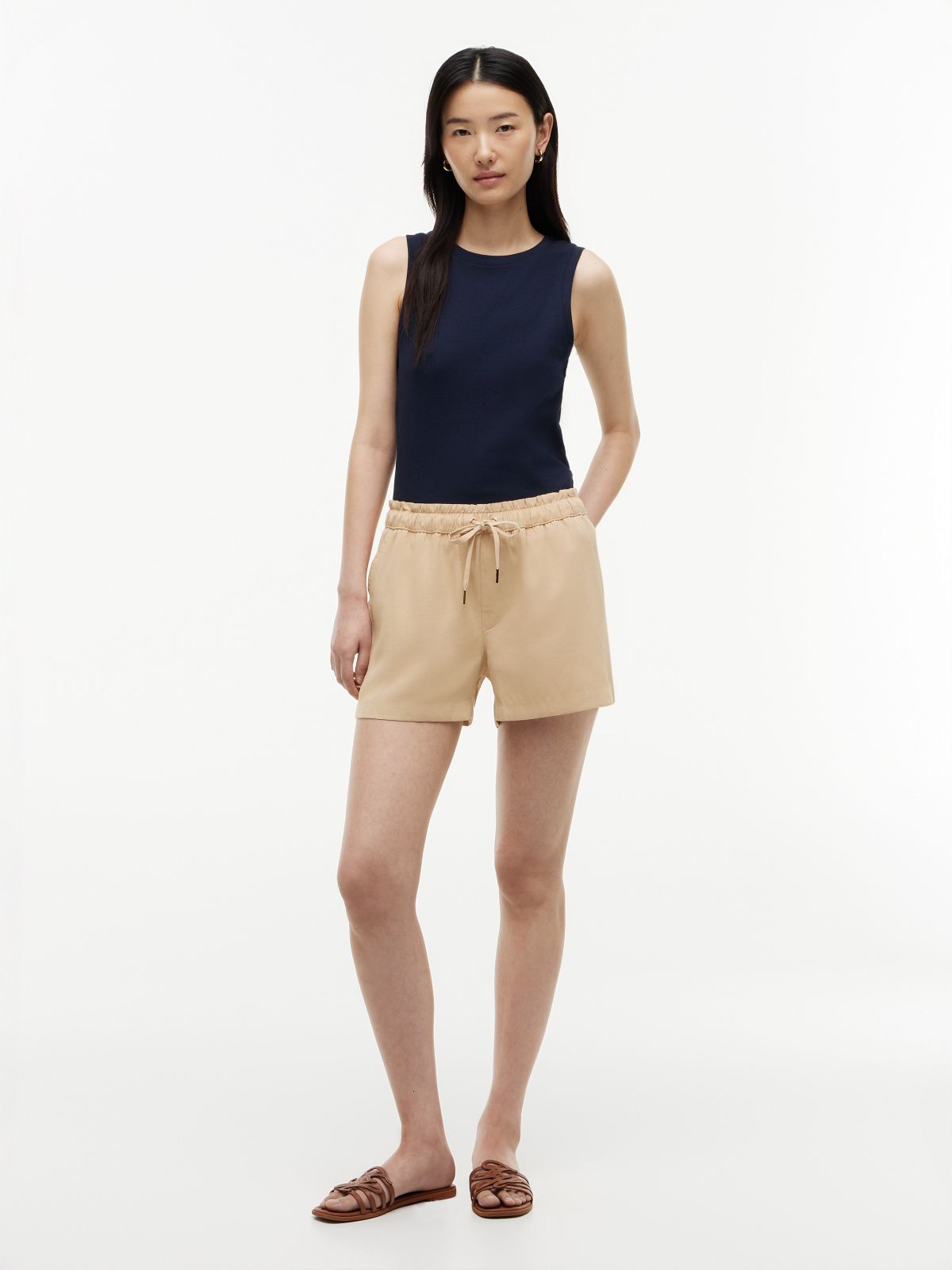 Lightweight Pull-On Short — Clayed Pebble
