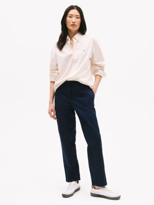 Slim Fit Stretch-Waist Chino, Navy