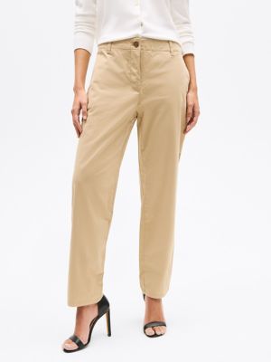 Slim Fit Stretch-Waist Chino, Travertine