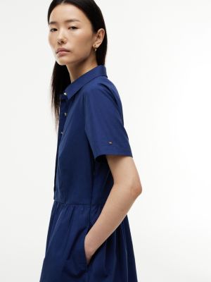 Tommy Hilfiger Short-Sleeve Gold-Button Dress — фото 3