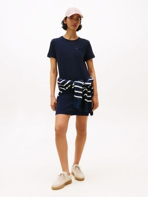 Pocket T-Shirt Dress, Navy