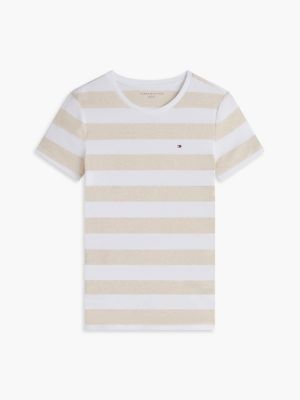 Женские футболки Tommy Hilfiger Rugby Stripe Crewneck T-Shirt — фото 5