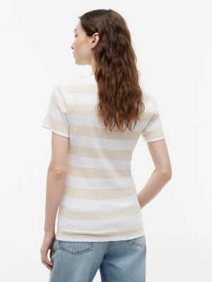 Женские футболки Tommy Hilfiger Rugby Stripe Crewneck T-Shirt — фото 4