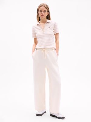 Scuba Knit Wide-Leg Sweatpant, Calico