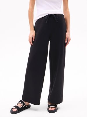 Intechno Knit Wide-Leg Sweatpant, Black