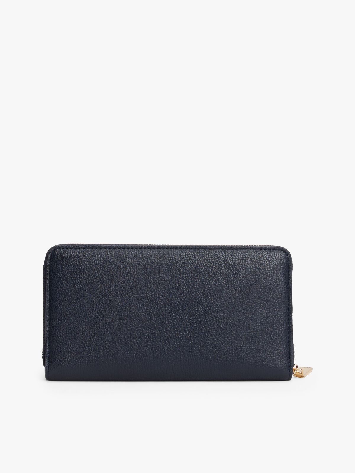 Monogram Zip Wallet — Tommy Navy