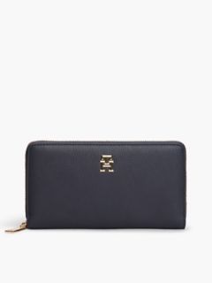 Monogram Zip Wallet — Tommy Navy 1