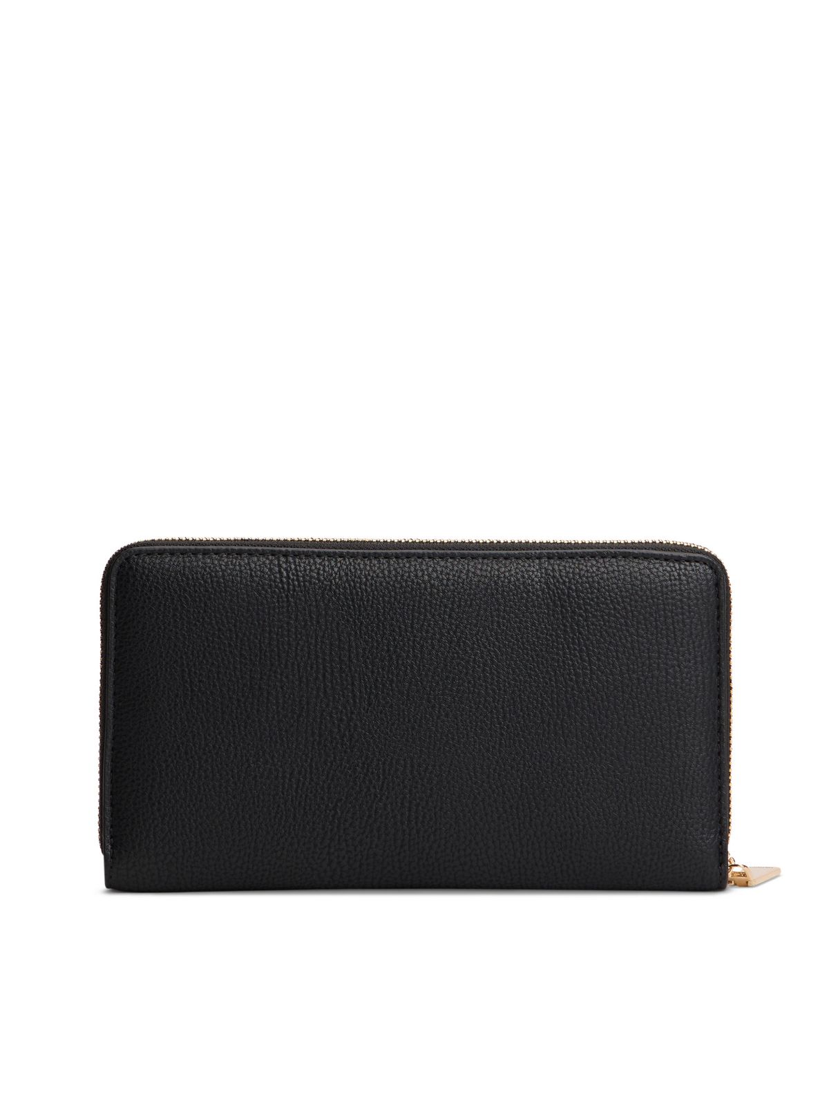 Monogram Zip Wallet — Black