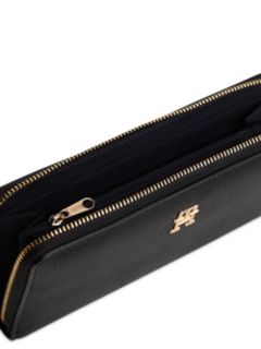Monogram Zip Wallet — Black 7