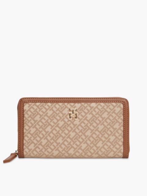 Женские кошельки Tommy Hilfiger Monogram Jacquard Zip Wallet