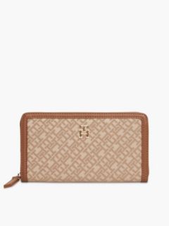 Monogram Jacquard Zip Wallet — Classic Beige / Beige 1