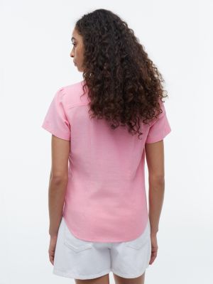 Short-Sleeve Oxford Shirt | Tommy Hilfiger