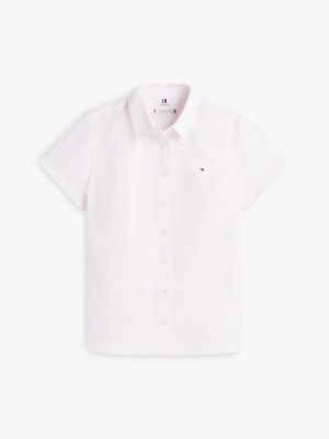 Short-Sleeve Oxford Shirt | Tommy Hilfiger