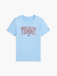 Ithaca Stripe Tommy Logo T-Shirt — Vessel Blue 5