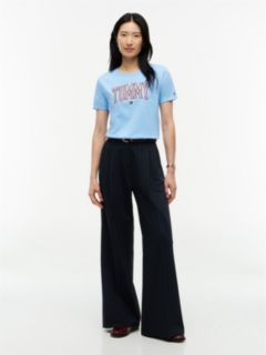 Ithaca Stripe Tommy Logo T-Shirt — Vessel Blue 2