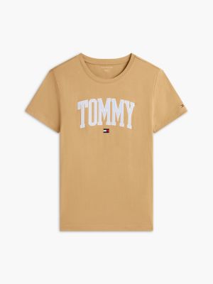 Женские футболки Tommy Hilfiger Ithaca Stripe Tommy Logo T-Shirt — фото 5
