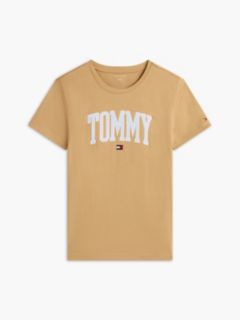 Ithaca Stripe Tommy Logo T-Shirt — Classic Khaki 5