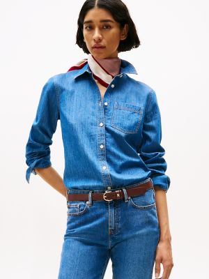 Chambray Shirt, Med Wash