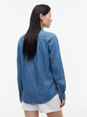 Женские рубашки Tommy Hilfiger Chambray Shirt — фото 4
