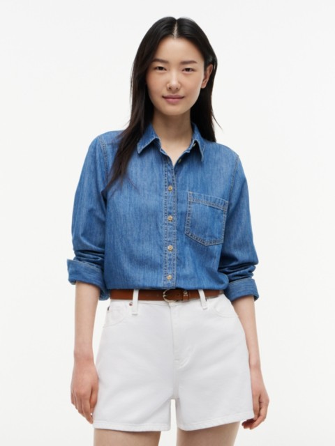 Женские рубашки Tommy Hilfiger Chambray Shirt