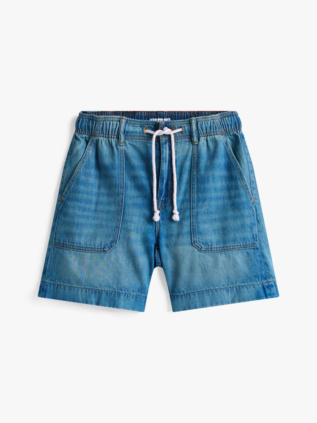 Denim Utility Short — Medium Wash