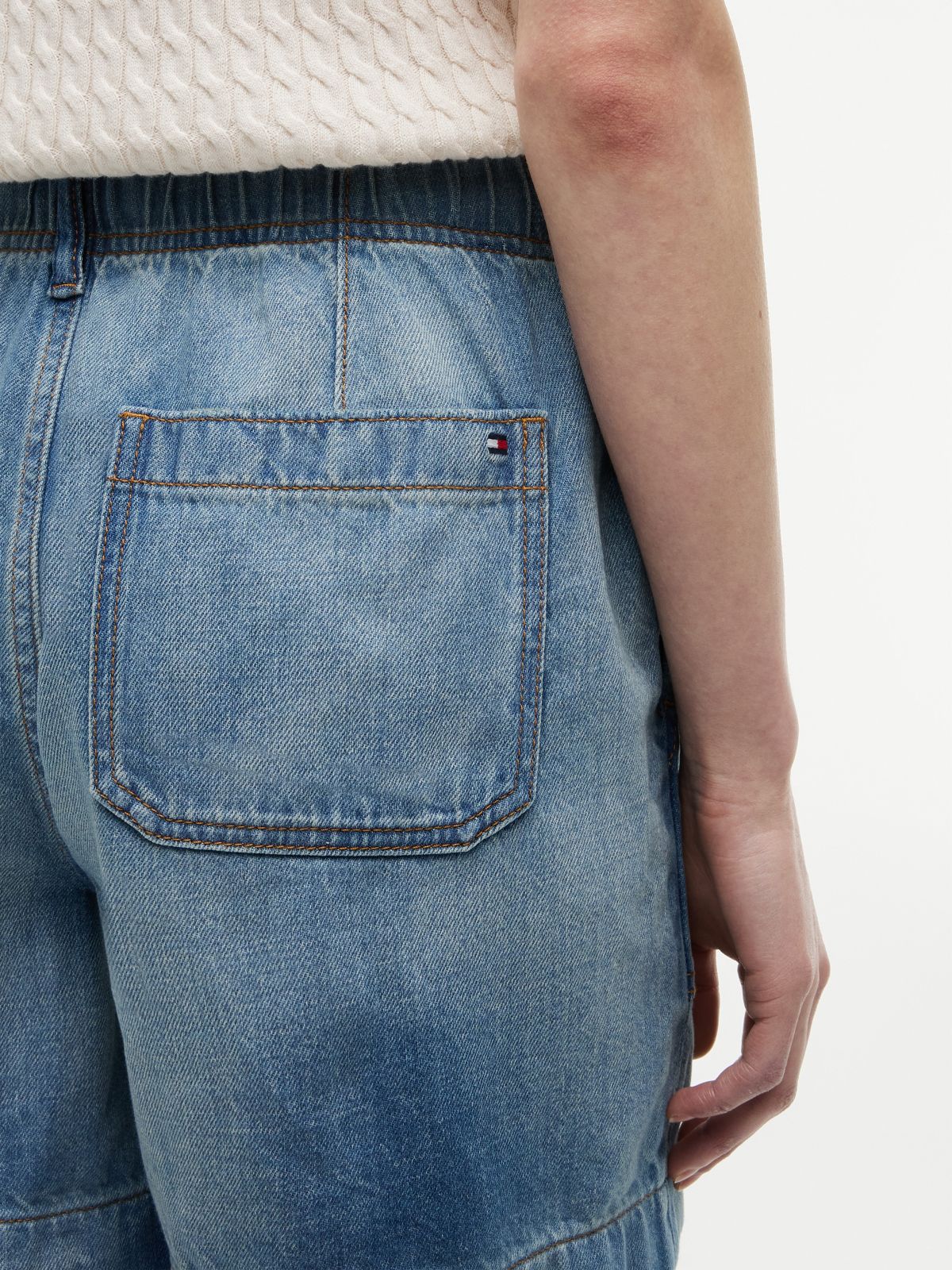 Denim Utility Short — Medium Wash