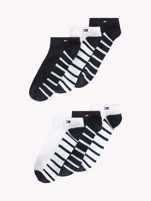 Stripe Sport Ankle Sock 6-Pack, Navy / Multi