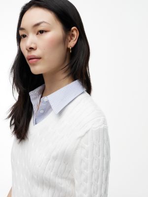 Женские свитеры Tommy Hilfiger Layered-Look Cable Knit Sweater — фото 2